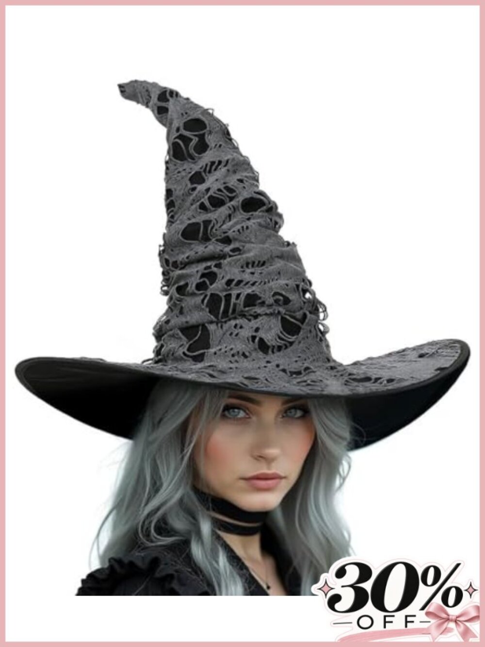 Tattered Lace Adult Witch Hat Halloween Costume Accessory